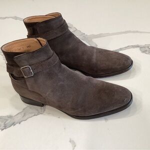 Men's Brown Suede Ankle jodhpur Boots size 8.5 Jack Erwin